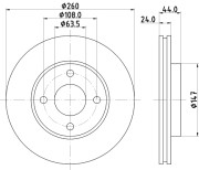 MDC799 Brzdový kotouč MINTEX