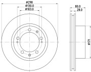 MDC1145 Brzdový kotouč MINTEX