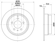 MDC920 Brzdový kotouč MINTEX