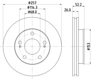 MDC1056 Brzdový kotouč MINTEX