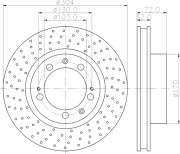 MDC1305L Brzdový kotouč MINTEX