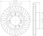 MDC1305R Brzdový kotouč MINTEX