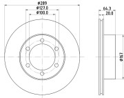 MDC891 Brzdový kotouč MINTEX