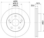 MDC903 Brzdový kotouč MINTEX