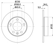 MDC980C Brzdový kotouč MINTEX