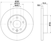 MDC1046 Brzdový kotouč MINTEX