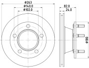 MDC1098 Brzdový kotouč MINTEX