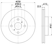 MDC1318 Brzdový kotouč MINTEX