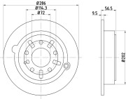 MDC1230 Brzdový kotouč MINTEX