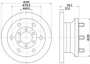 MDC994 Brzdový kotouč MINTEX