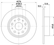 MDC850 Brzdový kotouč MINTEX