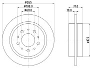 MDC1275 Brzdový kotouč MINTEX