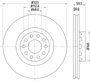 MDC1419 Brzdový kotouč MINTEX