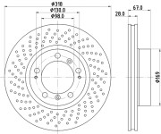 MDC1429R Brzdový kotouč MINTEX