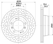 MDC1431 Brzdový kotouč MINTEX