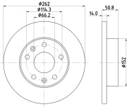 MDC1531 Brzdový kotouč MINTEX