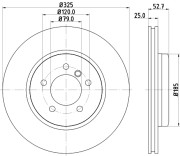 MDC1403 Brzdový kotouč MINTEX