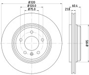 MDC1404 Brzdový kotouč MINTEX