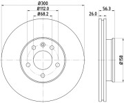 MDC1542 Brzdový kotouč MINTEX