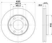 MDC1785 Brzdový kotouč MINTEX