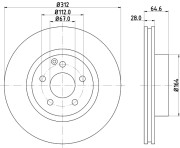 MDC1617 Brzdový kotouč MINTEX