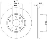 MDC1502 Brzdový kotouč MINTEX