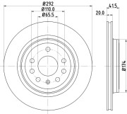 MDC1675 Brzdový kotouč MINTEX