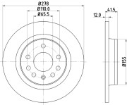 MDC1560 Brzdový kotouč MINTEX