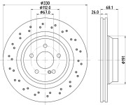 MDC1789 Brzdový kotouč MINTEX