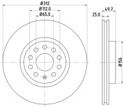 MDC1706C Brzdový kotouč MINTEX