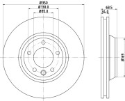 MDC1611LC Brzdový kotouč MINTEX