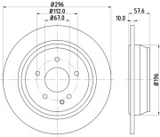 MDC1729 Brzdový kotouč MINTEX