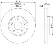 MDC1556 Brzdový kotouč MINTEX