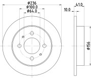 MDC1983 Brzdový kotouč MINTEX