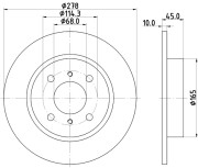 MDC1518 Brzdový kotouč MINTEX