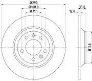 MDC1688 Brzdový kotouč MINTEX