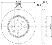 MDC1799 Brzdový kotouč MINTEX