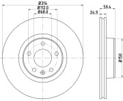 MDC1742 Brzdový kotouč MINTEX