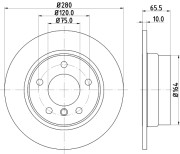 MDC1731C Brzdový kotouč MINTEX