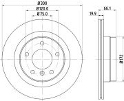 MDC1647 Brzdový kotouč MINTEX