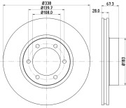 MDC1776 Brzdový kotouč MINTEX