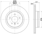 MDC1757 Brzdový kotouč MINTEX