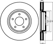 MDC1276 Brzdový kotouč MINTEX