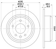 MDC780 Brzdový kotouč MINTEX