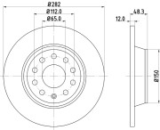 MDC1698C Brzdový kotouč MINTEX