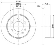 MDC1772 Brzdový kotouč MINTEX