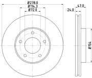 MDC1787 Brzdový kotouč MINTEX