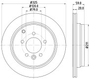 MDC1852 Brzdový kotouč MINTEX