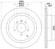 MDC1715 Brzdový kotouč MINTEX