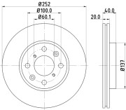 MDC1756C Brzdový kotouč MINTEX